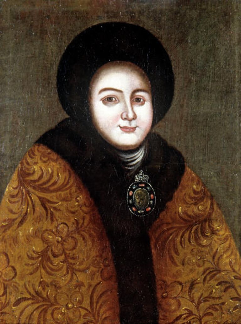 Портрет Евдокии Федоровны Лопухиной. Неизвестный художник