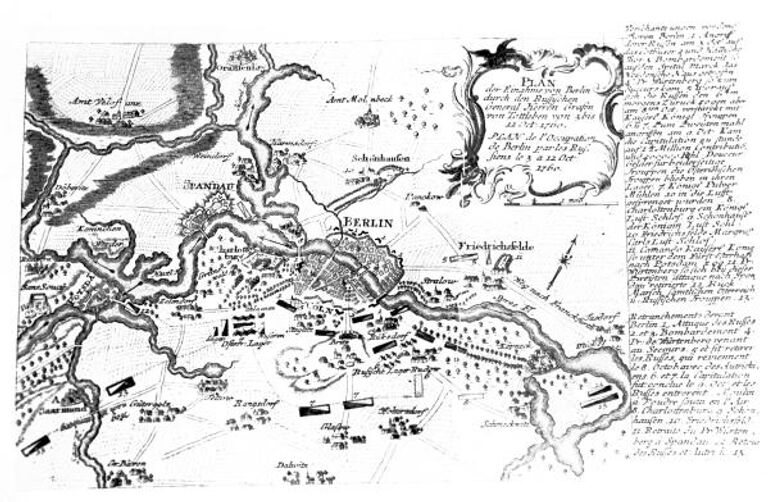Семилетняя война 1756-1763 годов. План осады Берлина русскими войсками, 1760 год