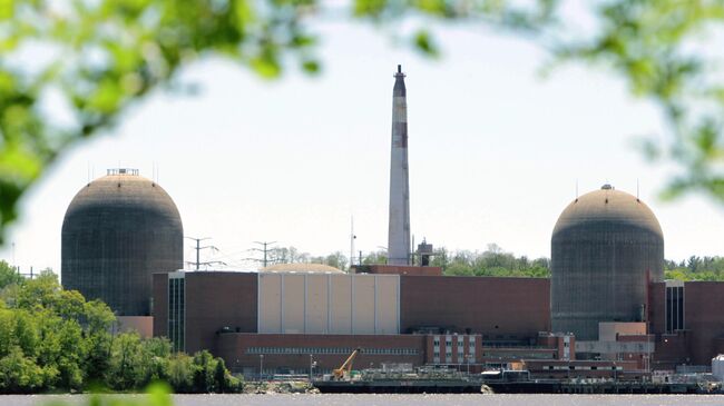 Атомная электростанция Indian Point в штате Нью-Йорк, США