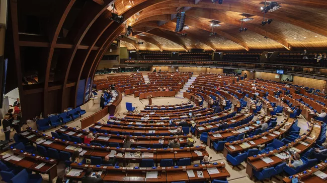 Зал заседаний Парламентской ассамблеи Совета Европы