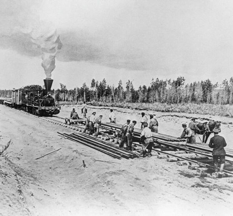 Строительство западного участка Транссибирской магистрали - Среднесибирской железной дороги от реки Обь до Енисея, (1893-1899 гг.)