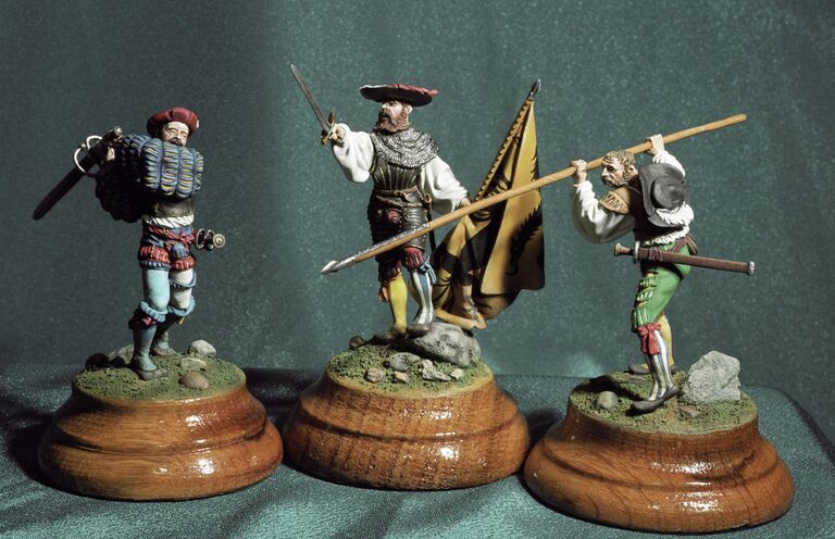 Ландскнехты, Германия. 1500-е годы, солдатики из коллекции Константина Судьина