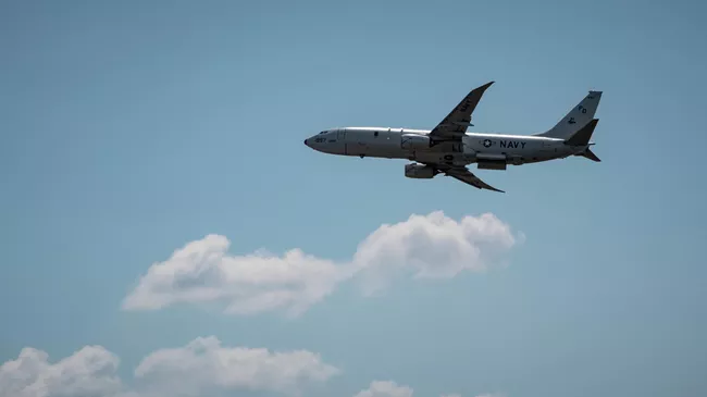 Американский патрульный противолодочный самолет Boeing P-8A Poseidon