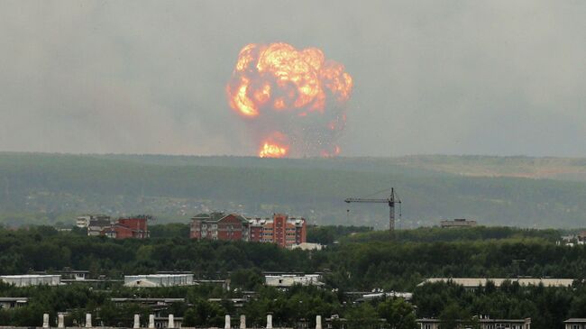 Взрыв на военном складе под Ачинском