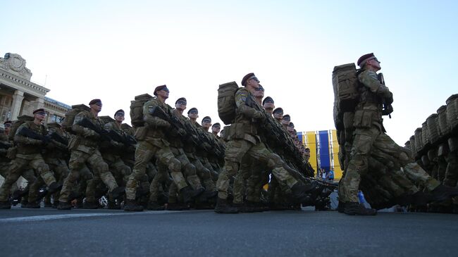 Генеральная репетиция военного парада в честь Дня независимости Украины