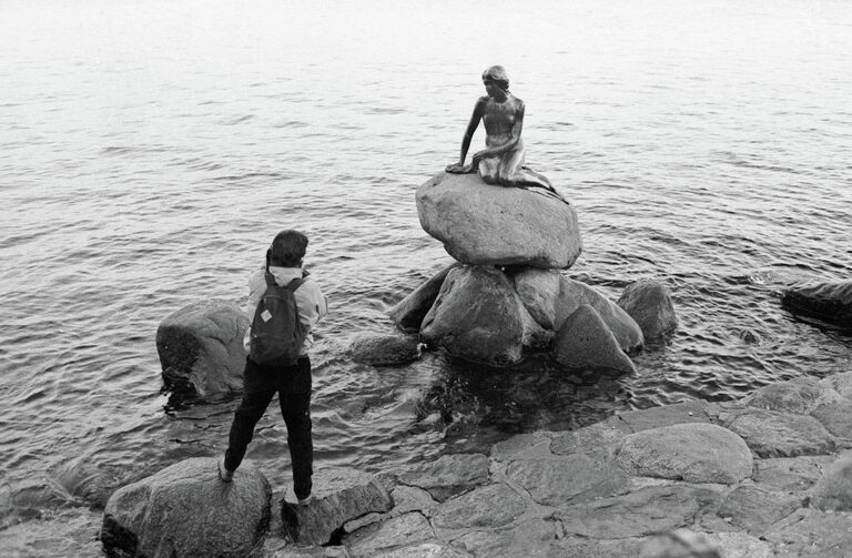 Скульптура Маленькая русалочка в Копенгагене