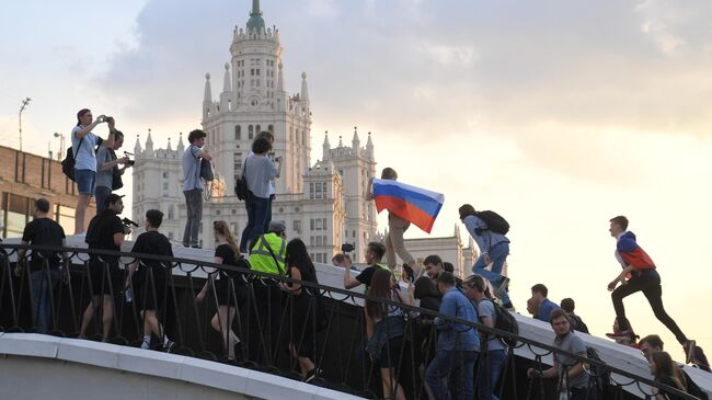 Несанкционированная  акция в поддержку незарегистрированных кандидатов в Мосгордуму 