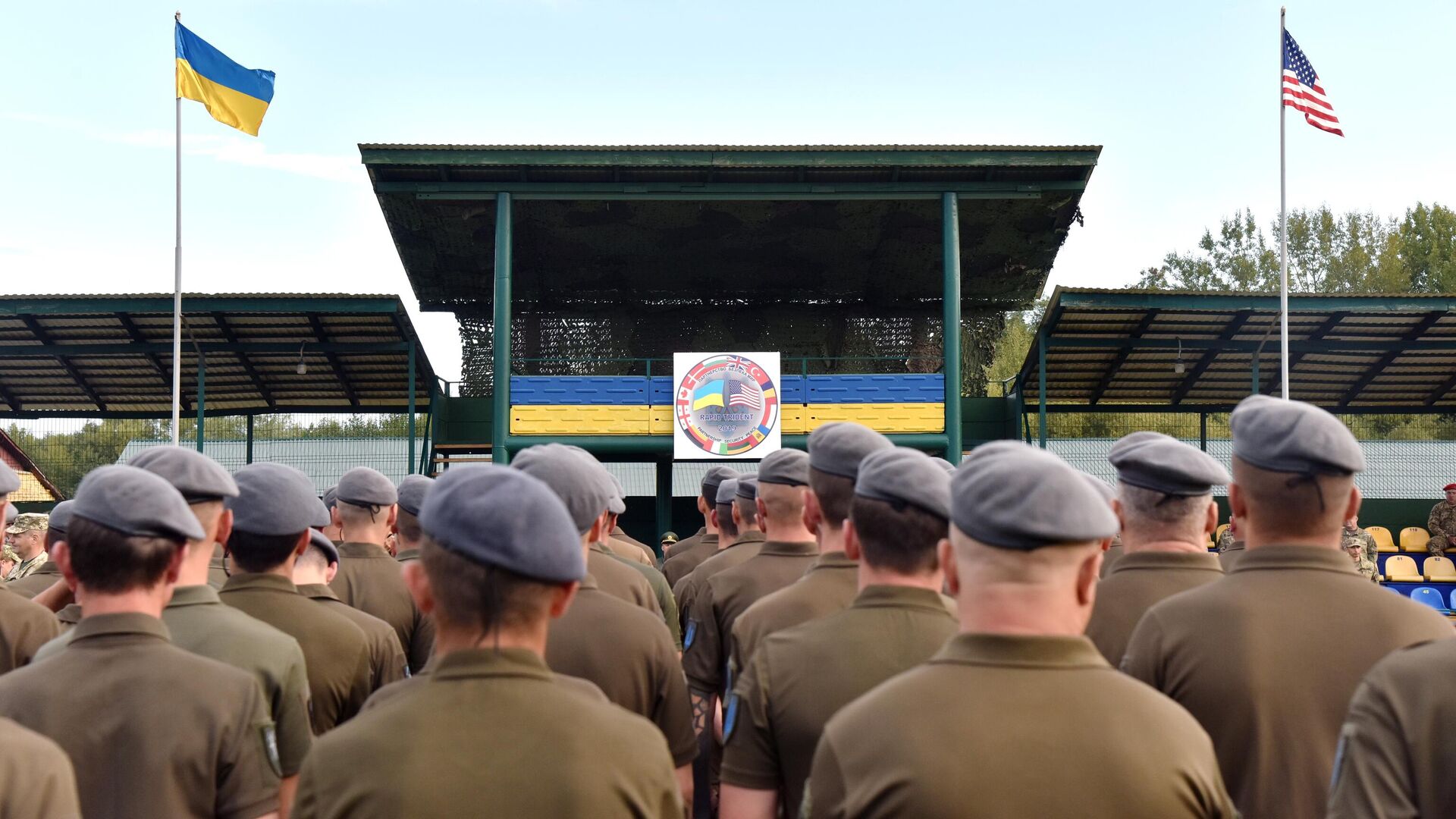 Военнослужащие во время учения Rapid Trident-2019 во Львовской области - РИА Новости, 1920, 28.05.2021