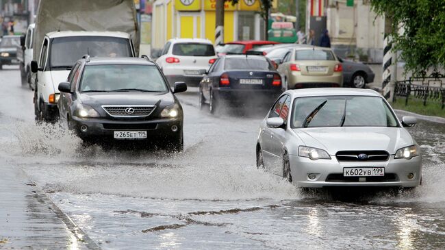 Последствия ливневых дождей в Москве