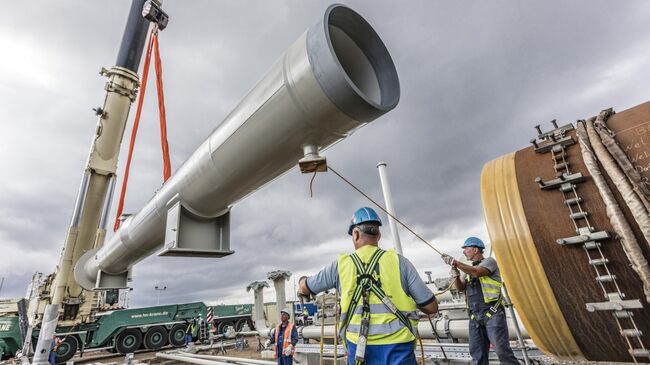 Строительство газопровода Северный поток-2