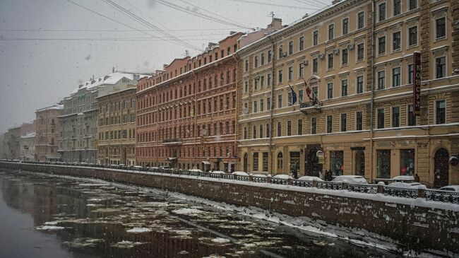 Снегопад в Санкт-Петербурге