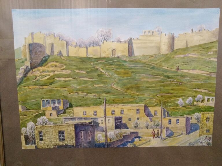 Мелик-Мамед Агабалаев. Дербент в 60-е гг. Бумага, акварель, 2018 год 