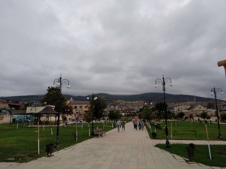 Парк Боевой Славы. Вид на цитадель Нарын-Кала