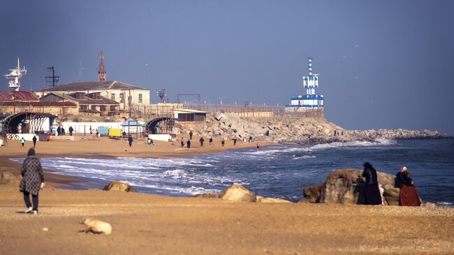 Городской пляж в Махачкале