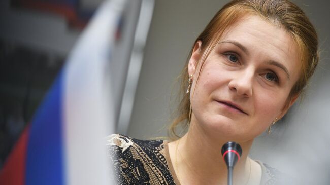 Освобожденная из американской тюрьмы россиянка Мария Бутина на встрече с уполномоченной по правам человека в РФ Татьяной Москальковой в Москве