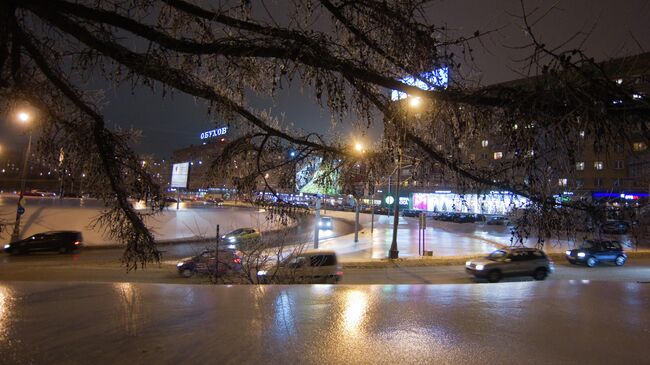 Последствия ледяного дождя в Москве