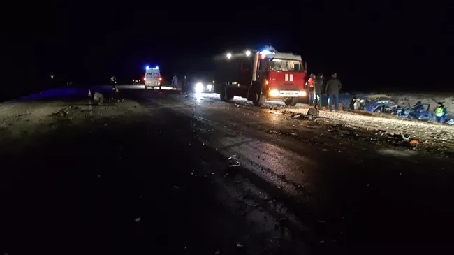 ДТП с микроавтобусом в Оренбургской области
