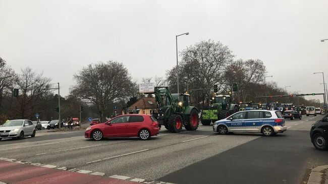 Акция протеста немецких фермеров в Берлине. Архивное фото