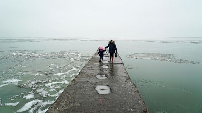 Азовское море в Мариуполе