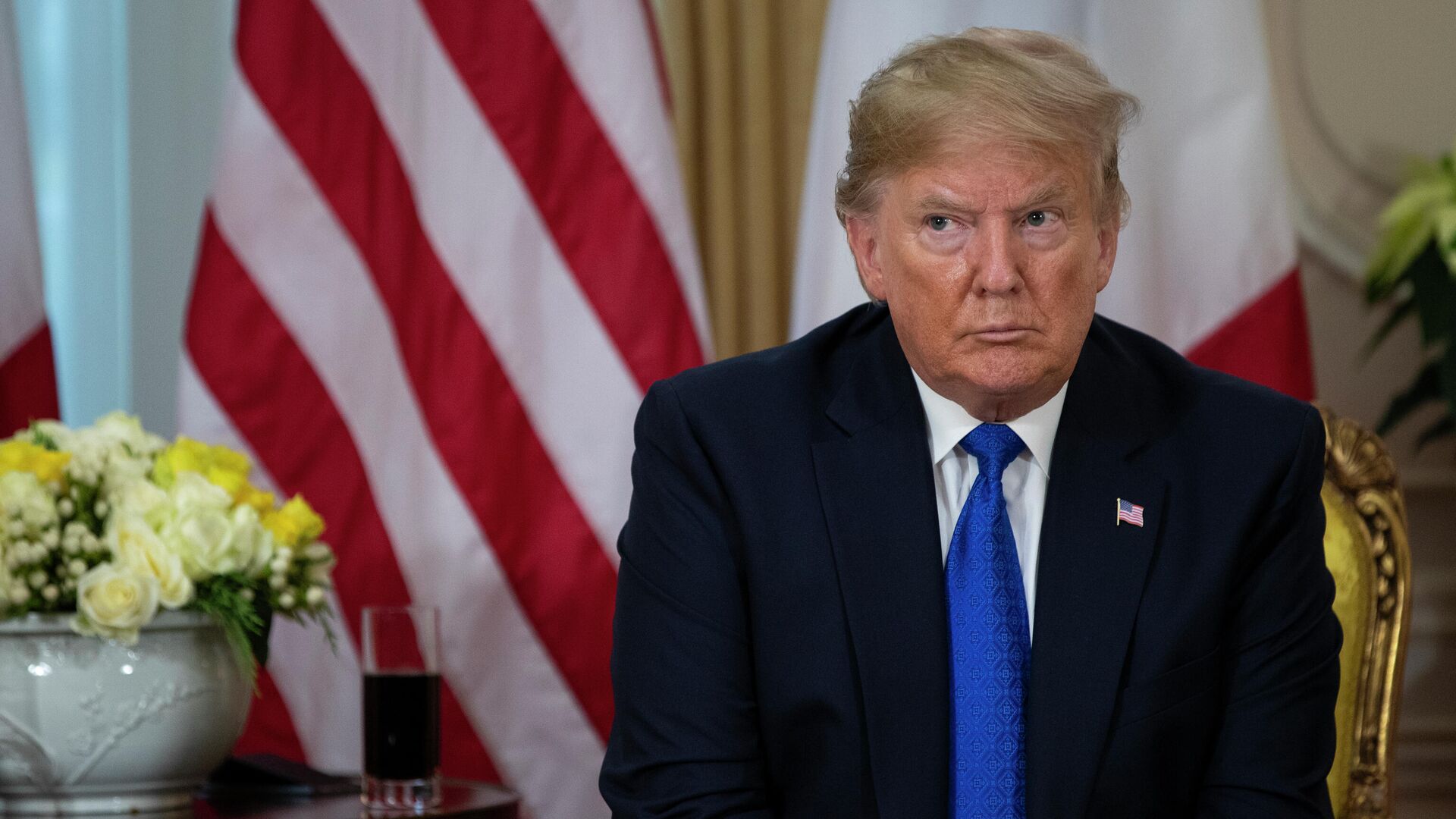 Президент США Дональд Трамп на саммите НАТО в Лондоне Президент США Дональд Трамп на саммите НАТО в Лондоне - РИА Новости, 1920, 31.01.2020