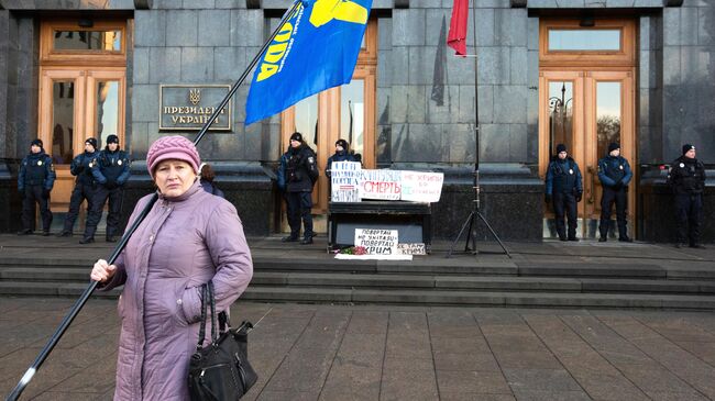 Акция протеста оппозиции в Киеве