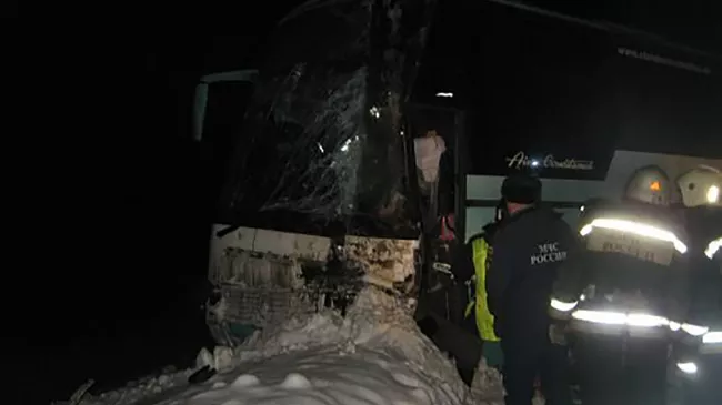 На месте ДТП с автобусом в Нижегородской области 