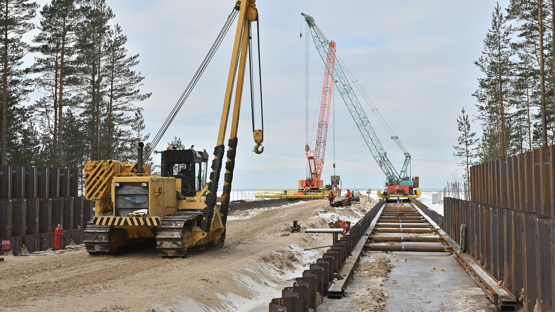 Строительство трубопровода Северный поток - 2 в России - РИА Новости, 1920, 23.10.2020