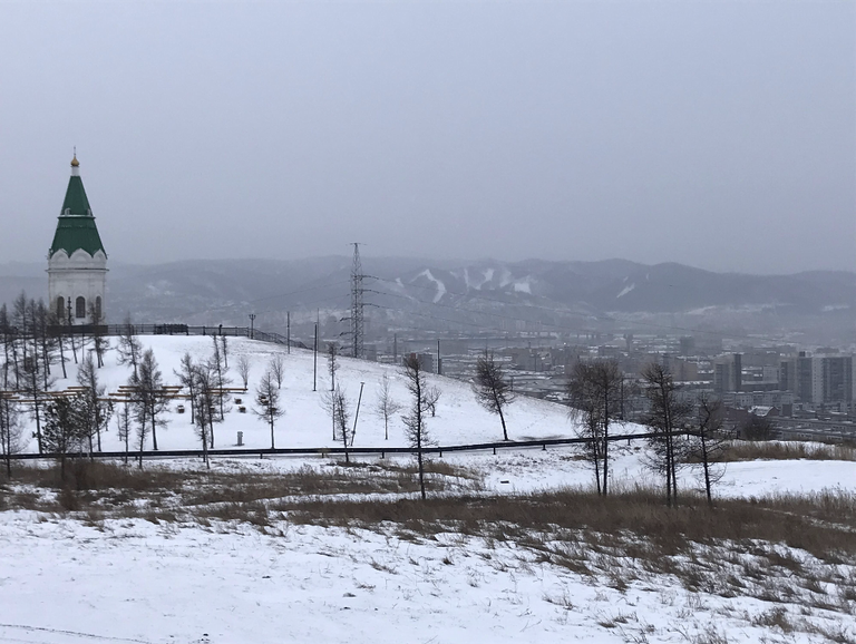 Вид на Красноярск