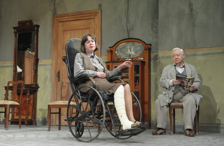 Фрагмент из спектакля Чайка на сцене МХТ им. А.П.Чехова