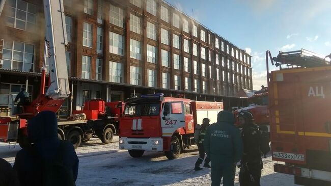 Пожар в Подольске