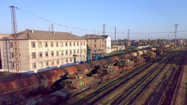 Ж/д станция Красный Лиман в Донецкой области 