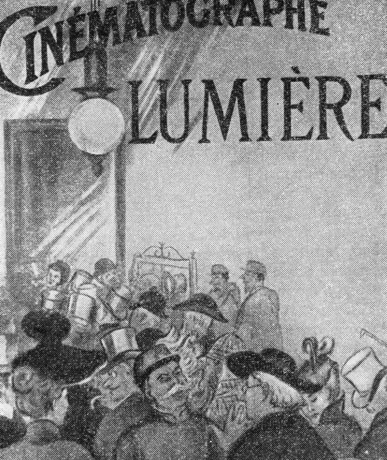 Первый рекламный плакат Синематографа Люмьера