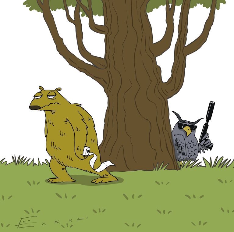 Сова в Панаме убила ленивца, спустившегося с дерева в туалет