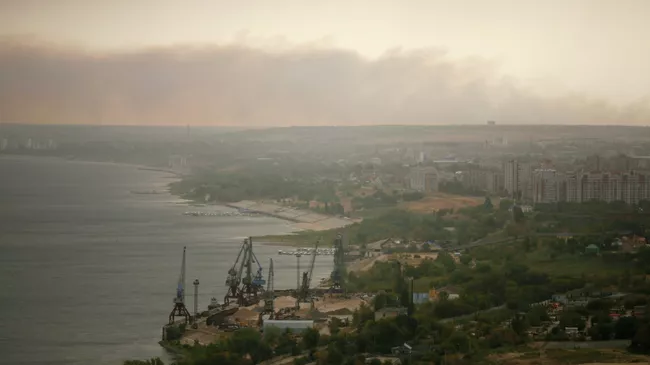 Пыльная буря над Волгоградом