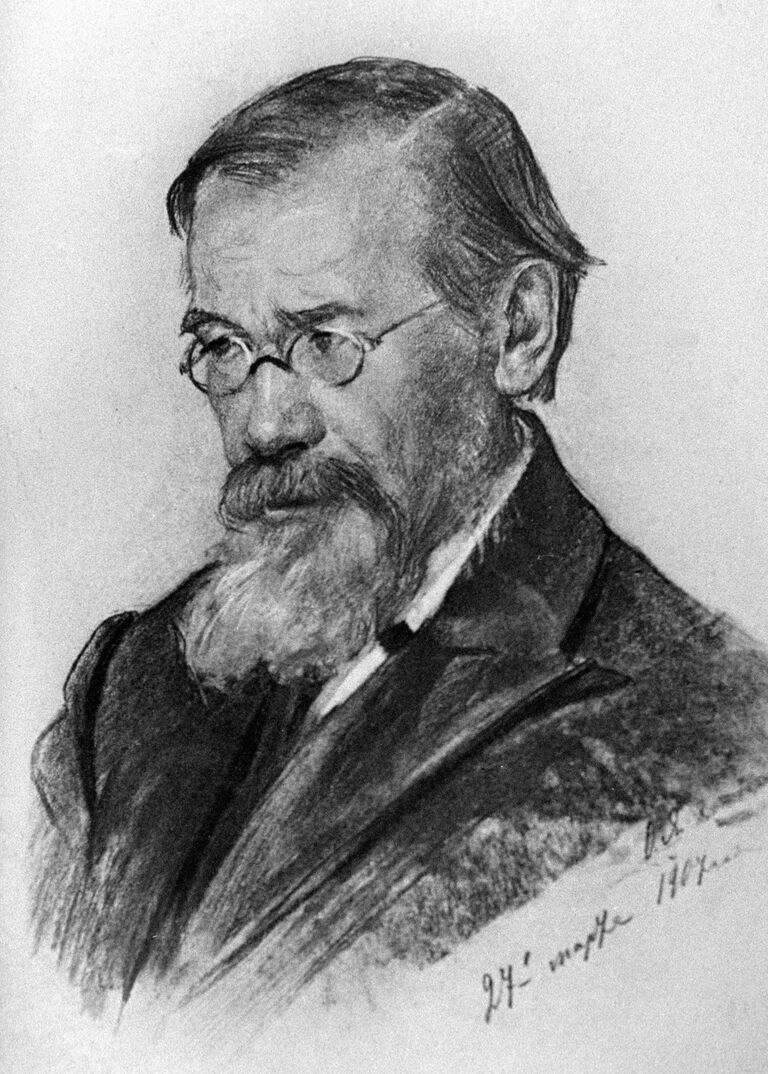 Портрет русского историка Ключевского 