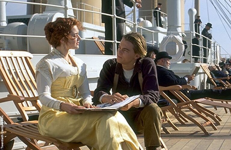 Кадр из фильма Титаник режиссера Джеймса Кэмерона