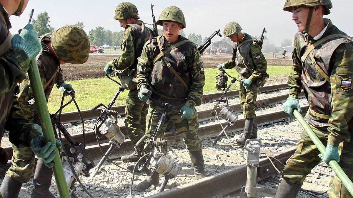 Учения железнодорожных войск в Центральном военном округе  - РИА Новости, 1920, 06.08.2022