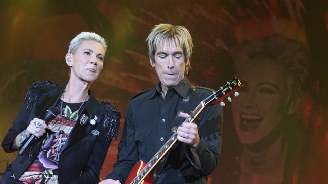 Участники группы Roxette Мари Фредрикссон и Пер Гессле 