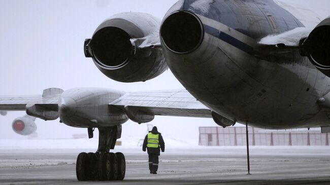 Стоянка самолетов в аэропорту Внуково