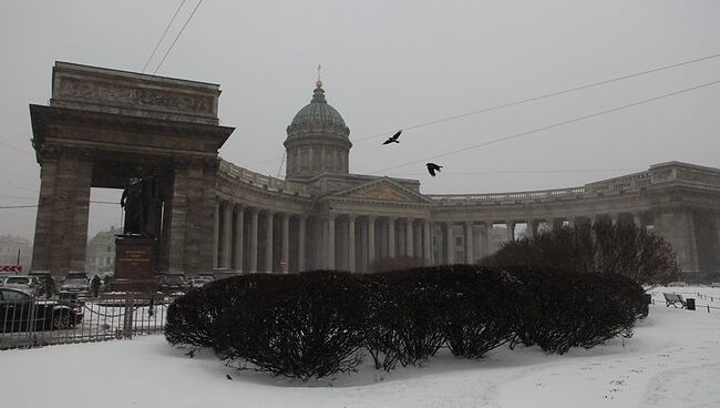 Снегопад в Петербурге