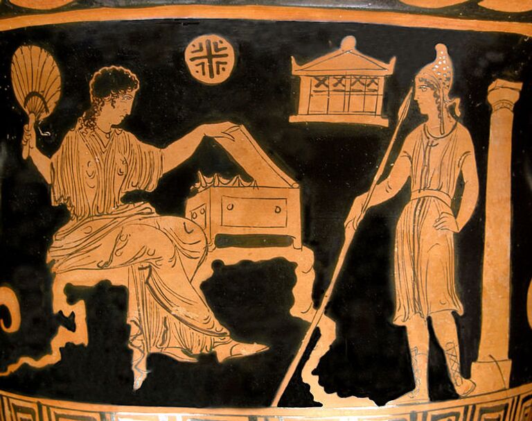 Елена и Парис. Иллюстрация к поэме Илиада