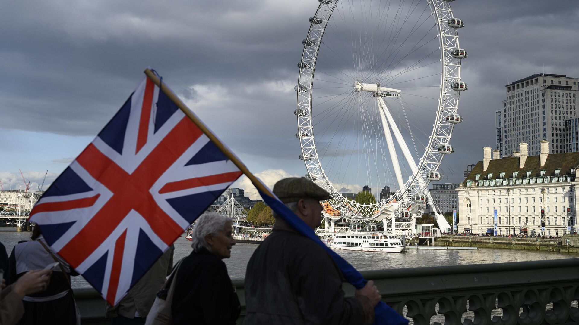 Участники акции по Brexit в Лондоне - РИА Новости, 1920, 04.10.2020