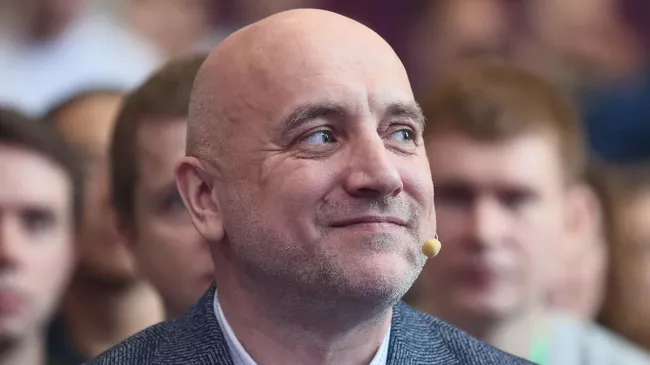 Основатель политической партии За правду, писатель Захар Прилепин на учредительном съезде партии в Москве