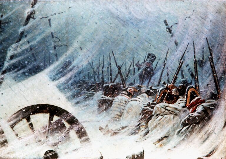 Василий Верещагин Ночной привал великой армии, 1896-1897