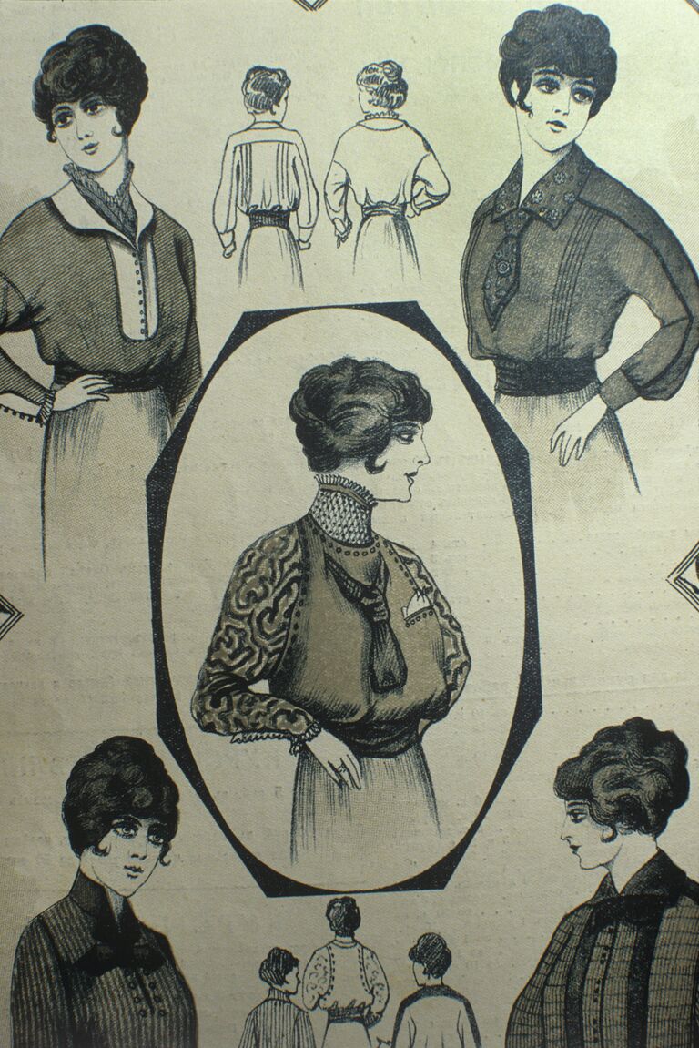 Силуэты из русских журналов мод