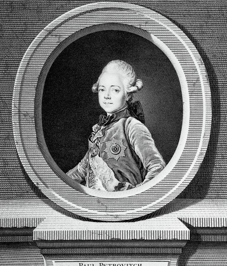 Гравюра Павел I Гравюра Павел I