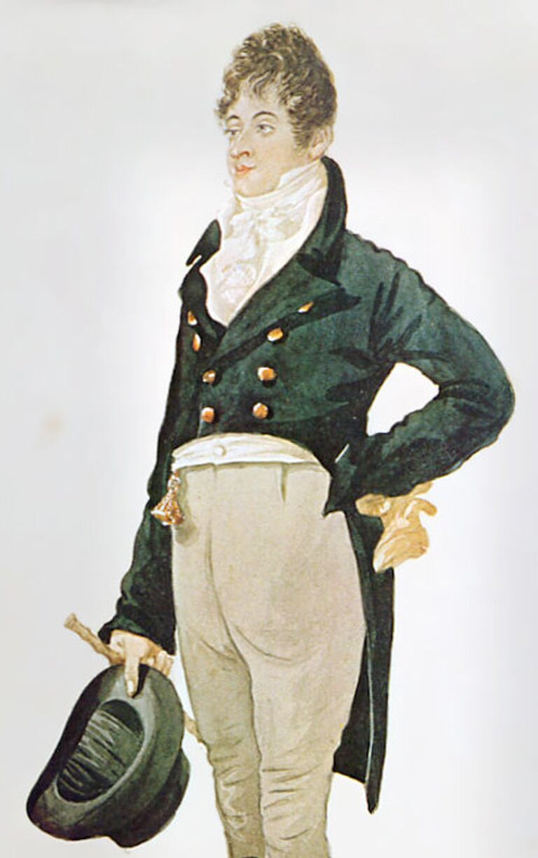 Английский денди, законодатель моды в эпоху Регентства Джордж Браммел Английский денди, законодатель моды в эпоху Регентства Джордж Браммел