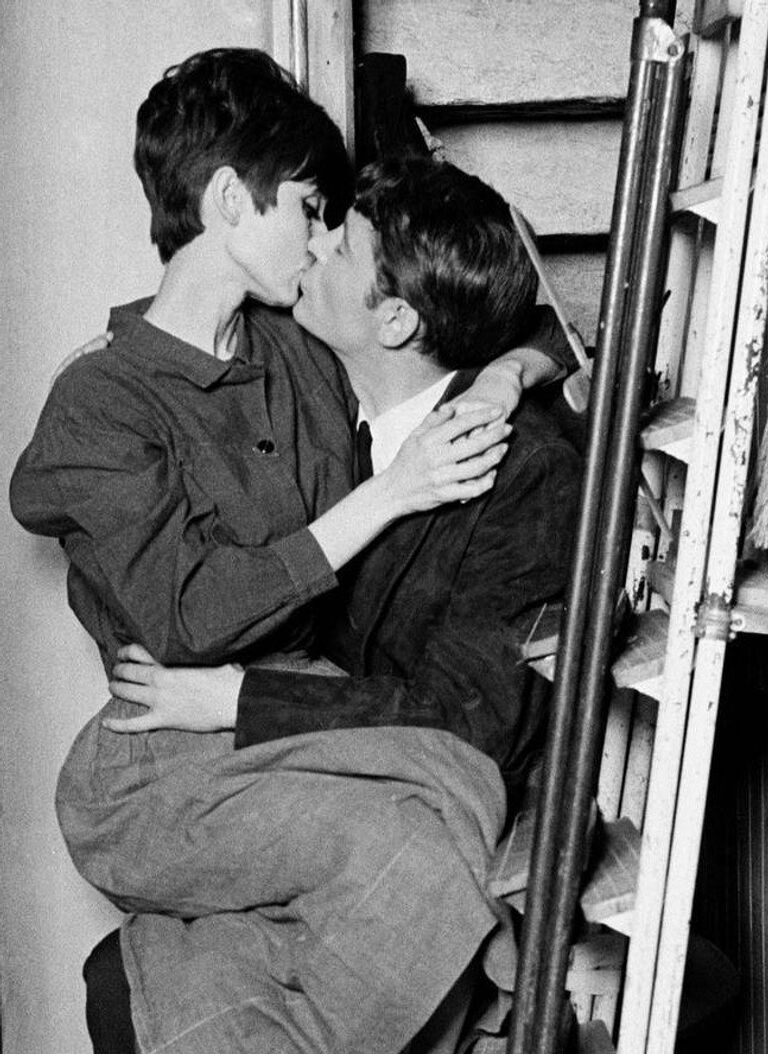 Кадр со съемок фильма Как украсть миллион (1966)