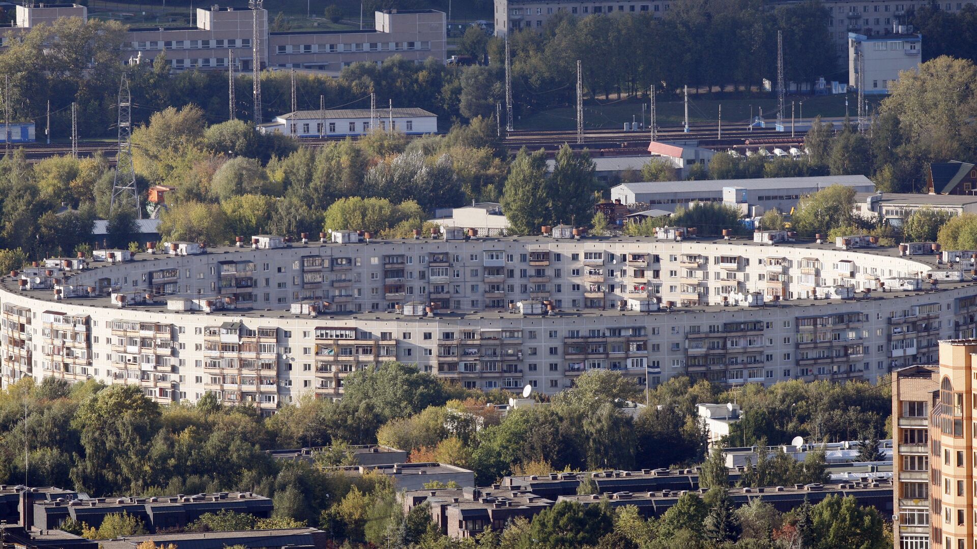 Вид на Москву с верхнего этажа МГУ - РИА Новости, 1920, 19.10.2023