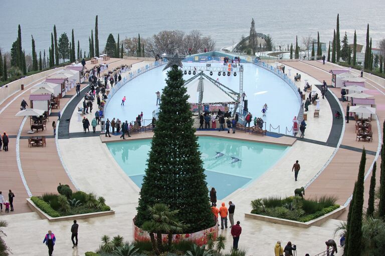 Открытие самого большого в Крыму ледового катка Открытие самого большого в Крыму ледового катка